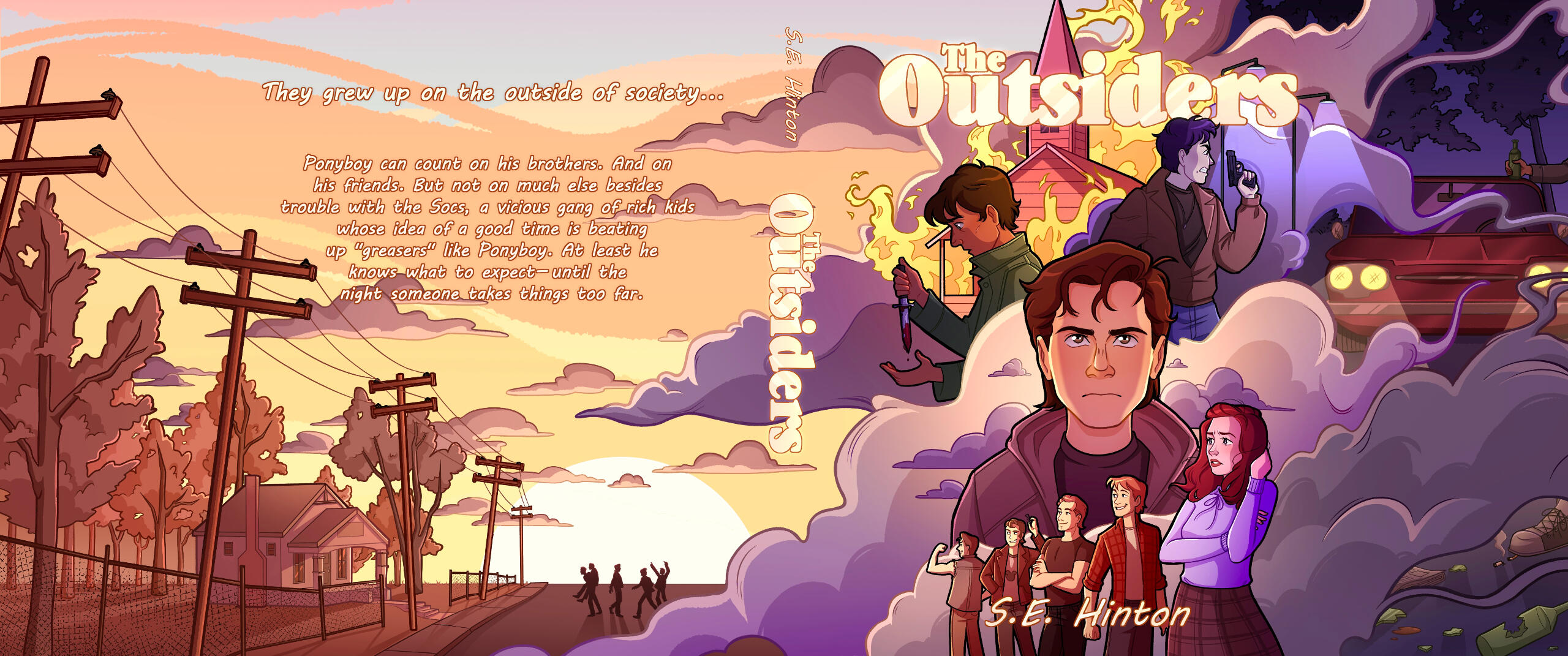The Outsiders Wraparound Cover The Outsiders Wraparound Cover